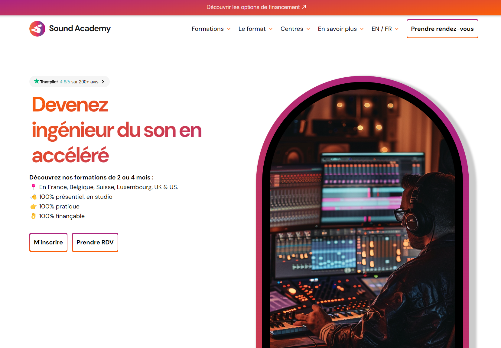 Sound Academy – Formations pour devenir ingénieur du son, DJ ou beatmaker